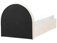 Kids Ottoman Bed ANET Velvet Beige 90 x 200 cm (EU Single)_876951