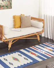 Dywan VARSER Kolorowy 80 x 300 cm Kilim Bawełna_869513