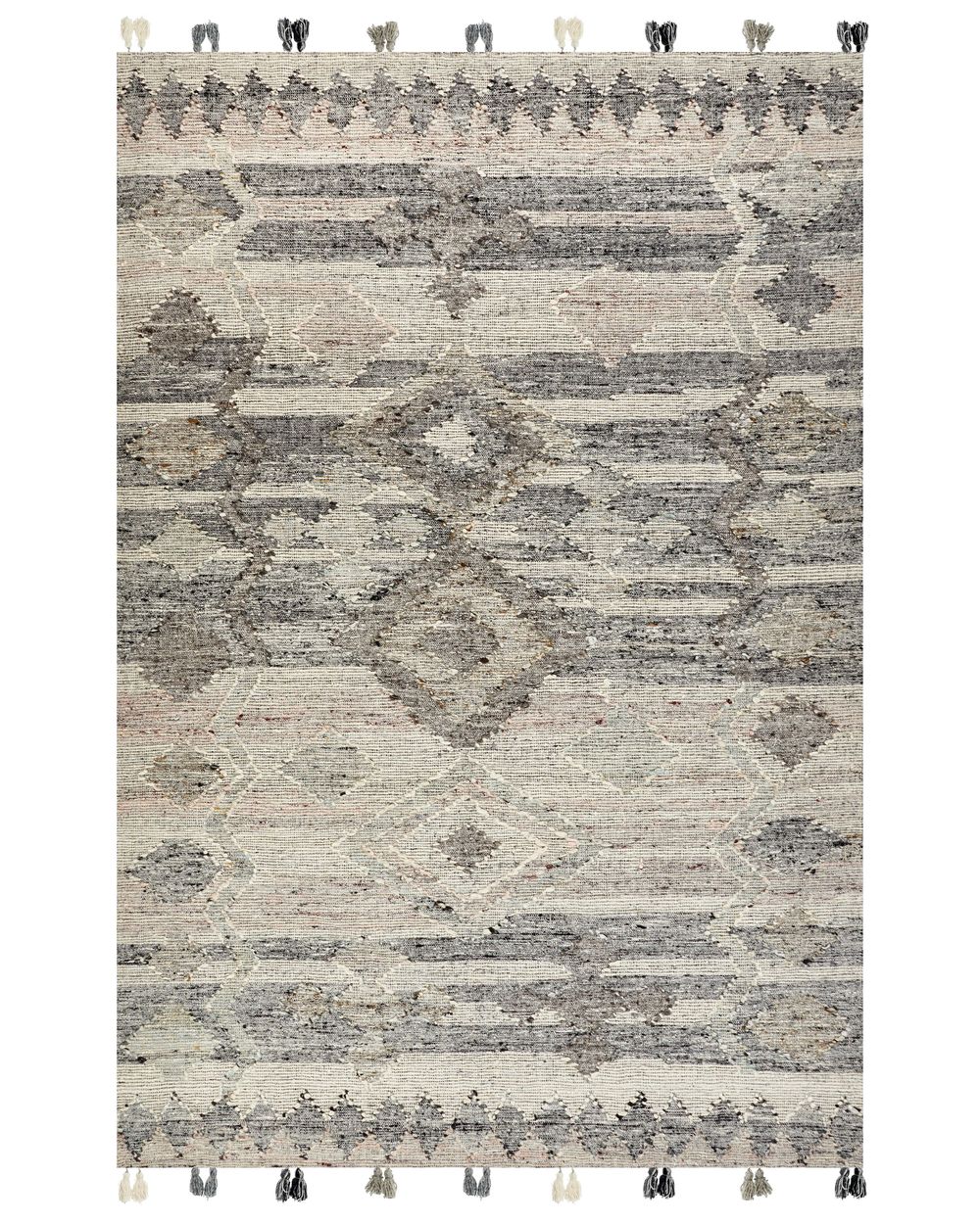Vloerkleed ARATASHEN Grijs 200 x 300 cm Kelim Wol
