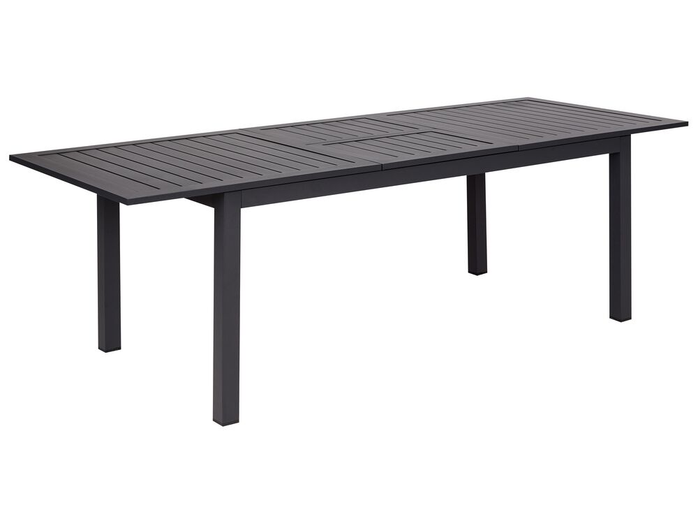 Rozkladací záhradný stôl SKALOMA 180/240 cm 90 cm Kov Tmavosivá