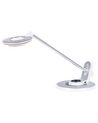 Metal LED Desk Lamp with USB Port Silver and White CORVUS_854194