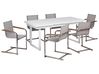 Matgrupp 6-sits aluminium vit/beige VALCANETTO/COSOLETO_938457