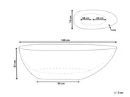 Vasca da bagno freestanding BLANCARENA 170 x 78 cm Verde_891381