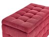 Pouf tessuto rosso con contenitore MICHIGAN_927075