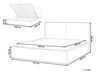 Boucle EU King Size Ottoman Bed Off-White MOISSAC_928797