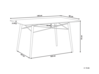 Tavolo da pranzo legno chiaro e bianco 140 x 80 cm BIONDI_798613