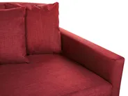 Sofa 3 Seater GILJA Fabric Red_792558