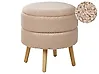 Storage Stool OKATON Boucle Beige
