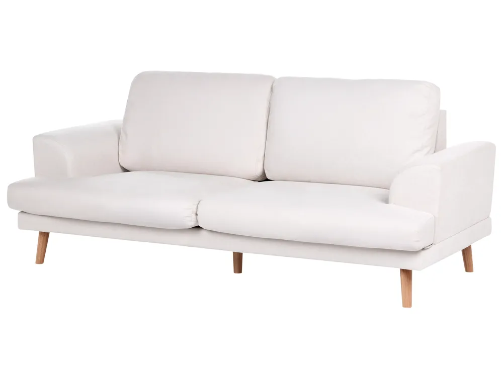 Sofa 3 Seater KILDAL Fabric Light Beige_1058493