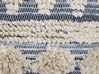 Dekokissen geometrisches Muster Baumwolle beige / blau getuftet 45 x 45 cm EYTELIA_816871