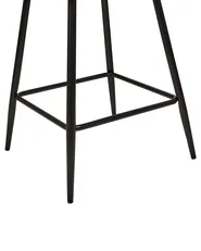 Set of 2 Bar Chairs SANILAC Velvet Orange_912651