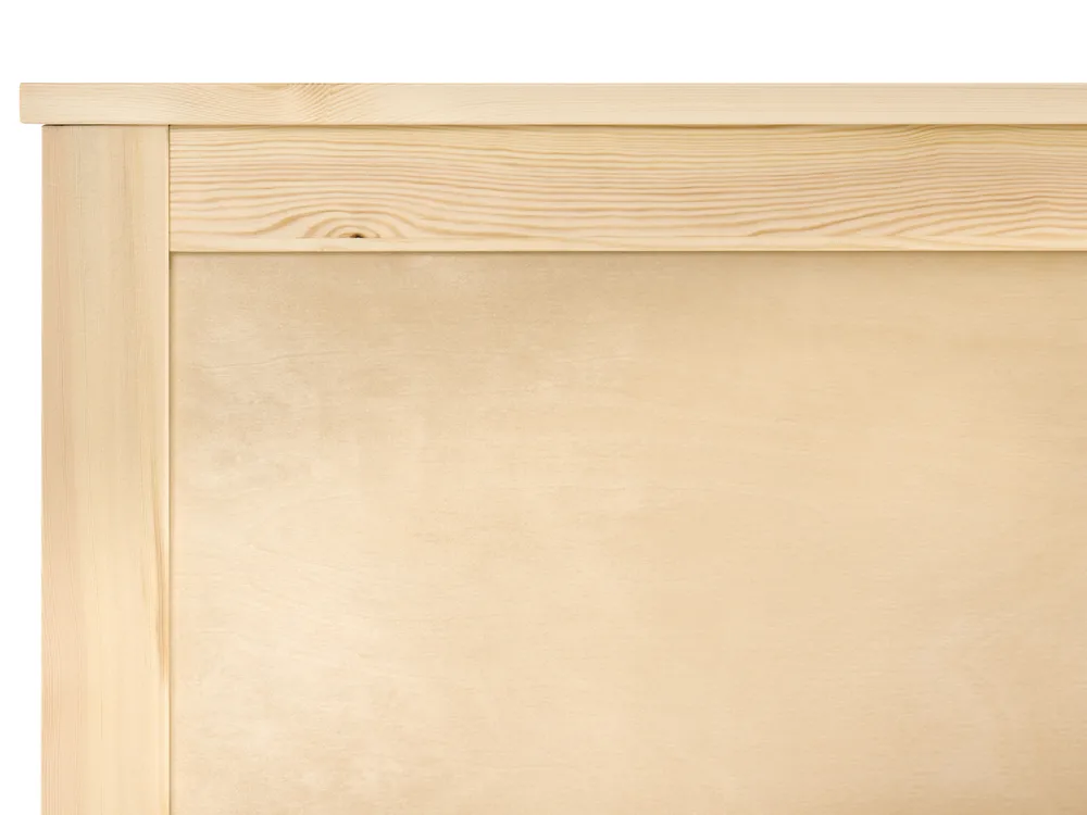 Bett mit Lattenrost DAUPHIN Kiefernholz Hellbraun 120 x 200 cm_1059944