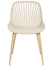Set of 4 Dining Chairs KLEVE Beige_1006569