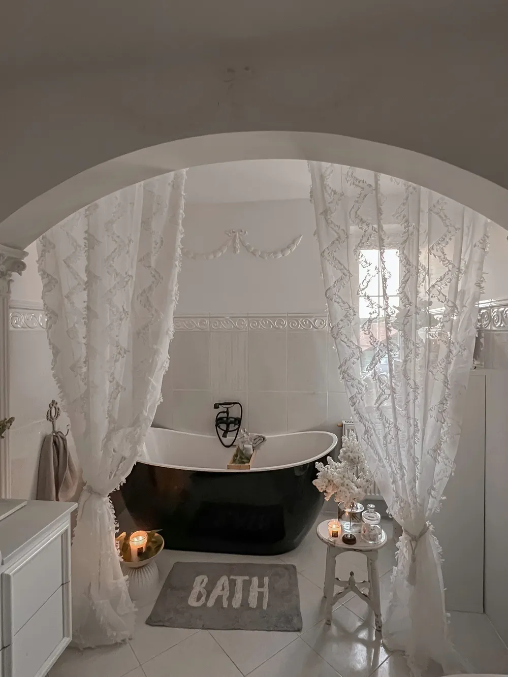 Vasca da bagno freestanding ANTIGUA 170 x 77 cm Nero_824817