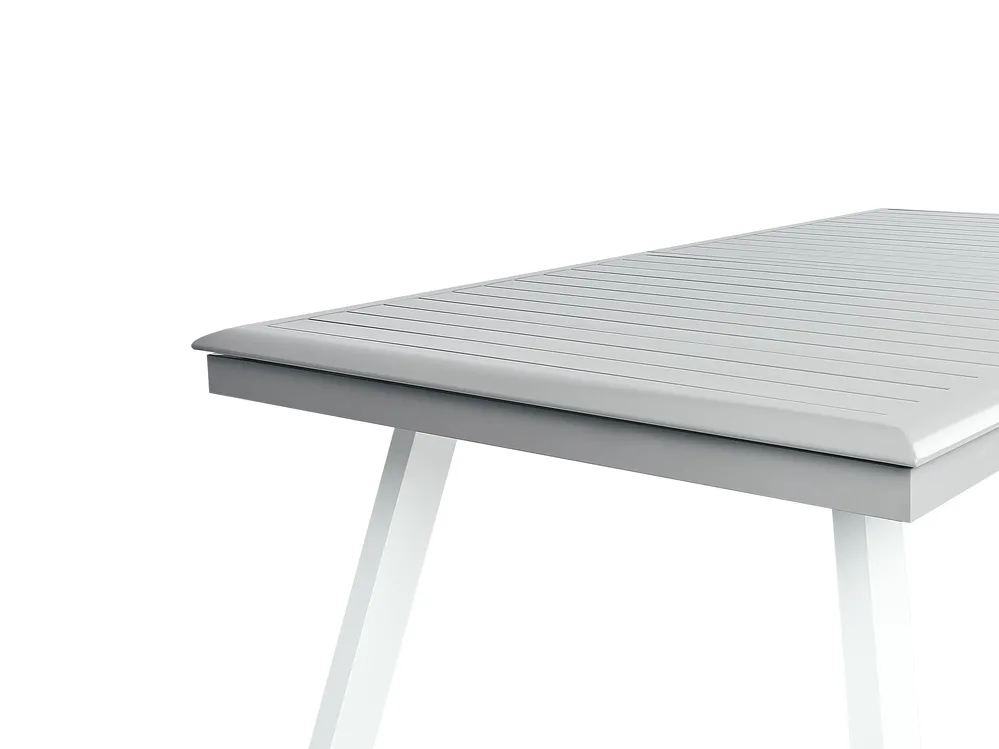Set da pranzo da giardino 8 posti PERETA Metallo Grigio_891323