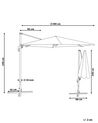 Parasol zandbeige ⌀ 300 cm SAVONA_726022