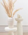 Stoneware Flower Vase 36 cm White LENOK_935955