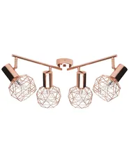 4 Light Spotlight CHENAB Adjustable Metal Copper_727701