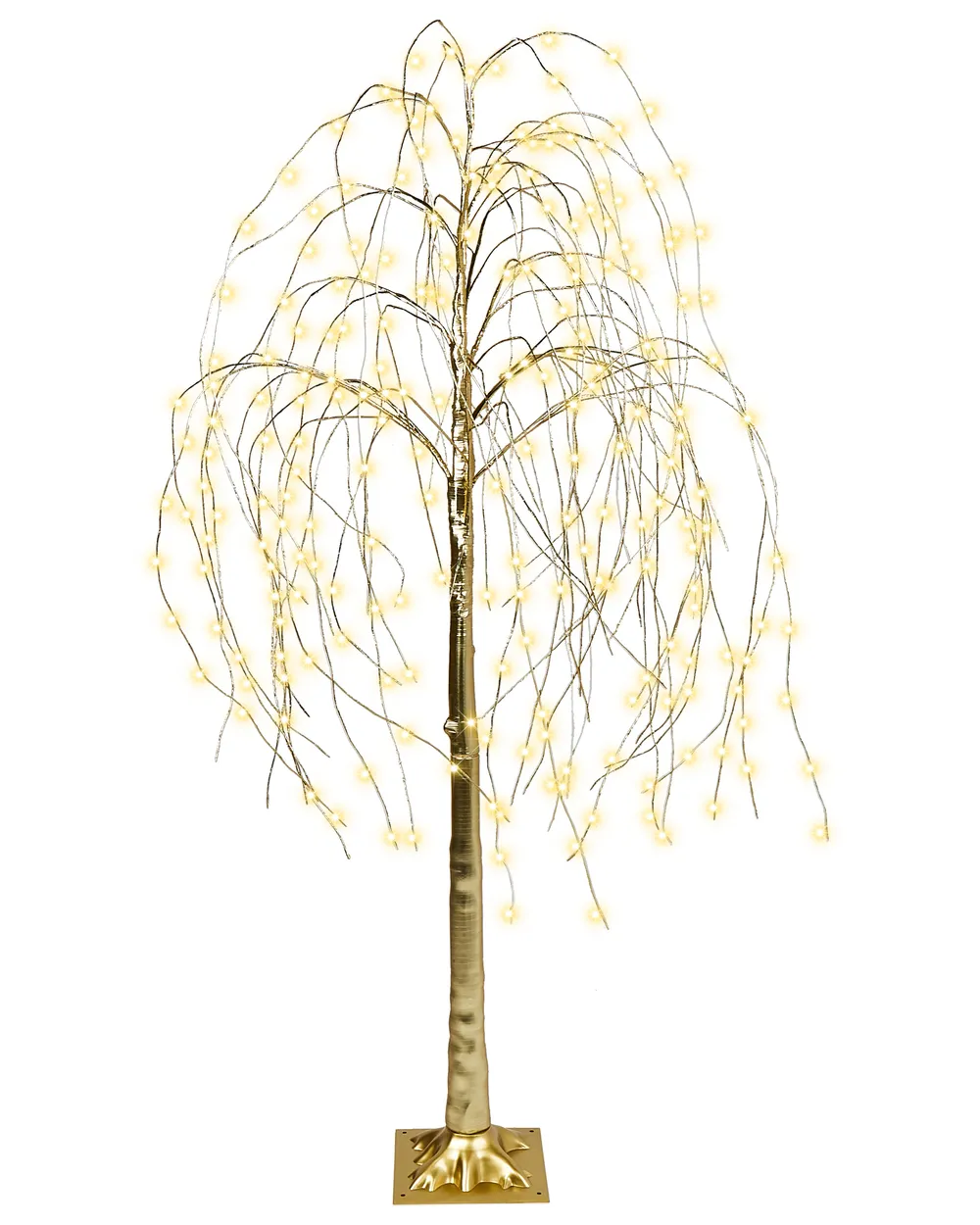 Dekoracja ogrodowa LED BALIONI 180 cm Drzewko Złoty