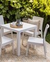 Set of 4 Garden Dining Chairs White FOSSANO_807970
