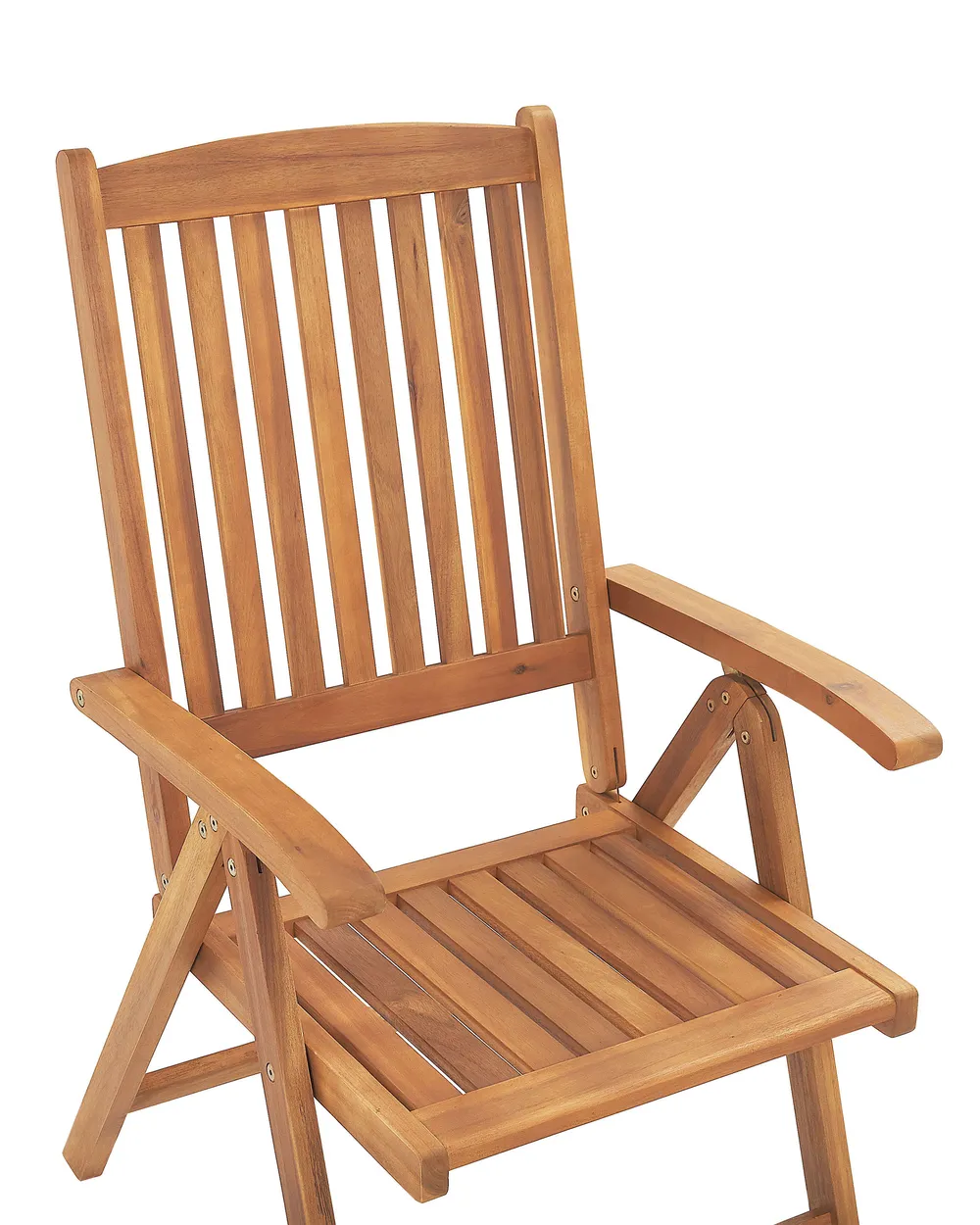 Set of 2 Garden Chairs JAVA Acacia Wood Light Brown_785523