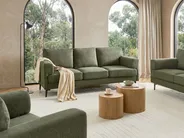 Set da salotto 6 posti LOUSTO Tessuto Verde_1046217