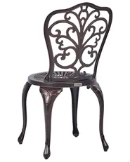 Set of 2 Garden Chairs TRIORA Metal Brown_931746