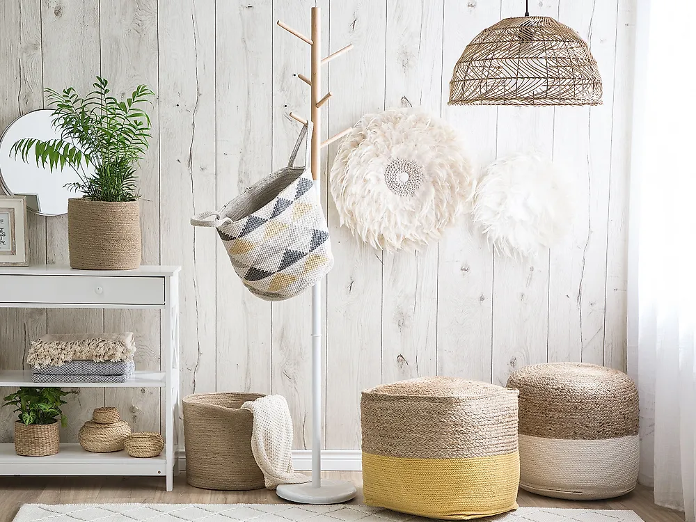 Pouffe KIRAMA Jute Yellow_1179242