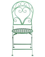 Set of 2 Garden Chairs ALBINIA Metal Green_1016168