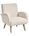 Fauteuil PLASSEN Tissu Beige clair