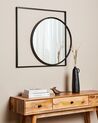 Specchio da parete metallo nero 70 x 79 cm AUXY_915720