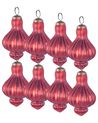 Weihnachtskugel 8er Set BRILLANT Glas Rot