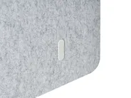 Desk Screen FOLDY 120 x 50 cm Light Grey_1041427