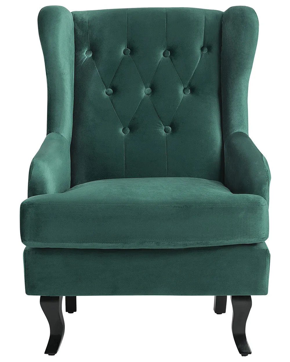 Poltrona ALTA Velluto Verde scuro_749413