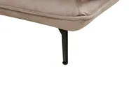 Corner Sofa 3 Seater GALLO Faux Suede Light Brown Left Hand_879280