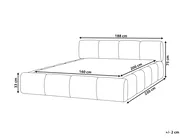 Pat cu lamele ORVILLE 160 x 200 cm Alb-murdar_1025760