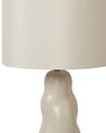 Lampa stołowa ceramiczna beżowa VILAR_897340