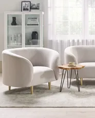Armchair LOEN Fabric Light Beige_870418