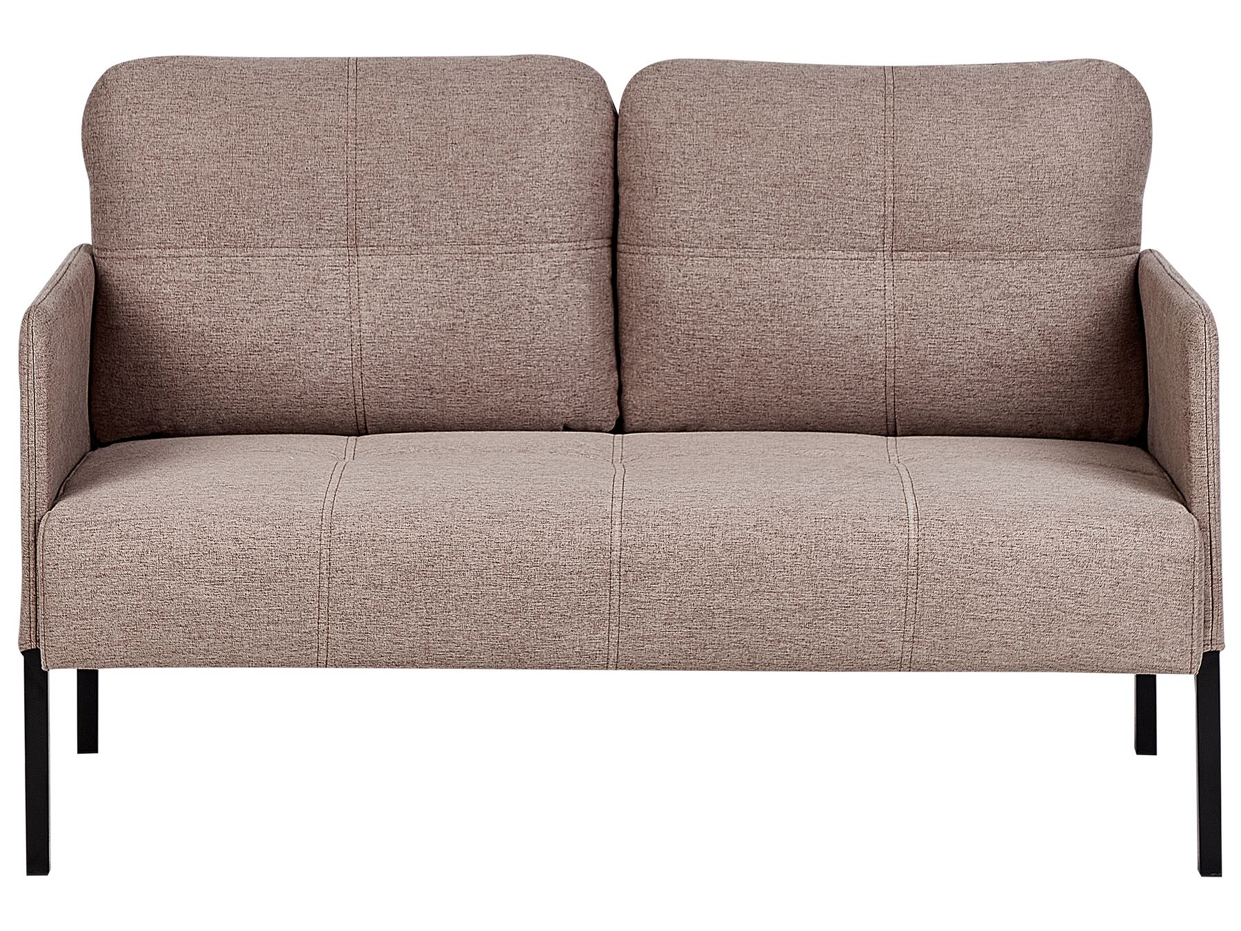 2 Seater Fabric Sofa Brown LAHTI_930581