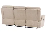 Manual Recliner Sofa 3 Seater BERGEN Fabric Beige_1064886