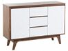 Credenza in legno color noce e bianco PITTSBURGH_672628