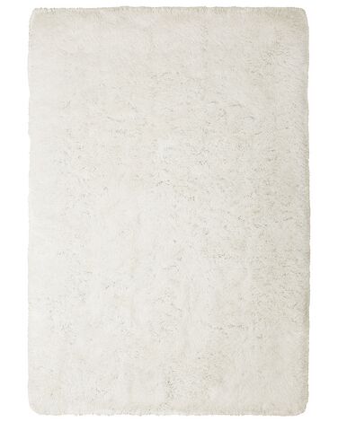 Tappeto shaggy rettangolare bianco 160 x 230 cm CIDE