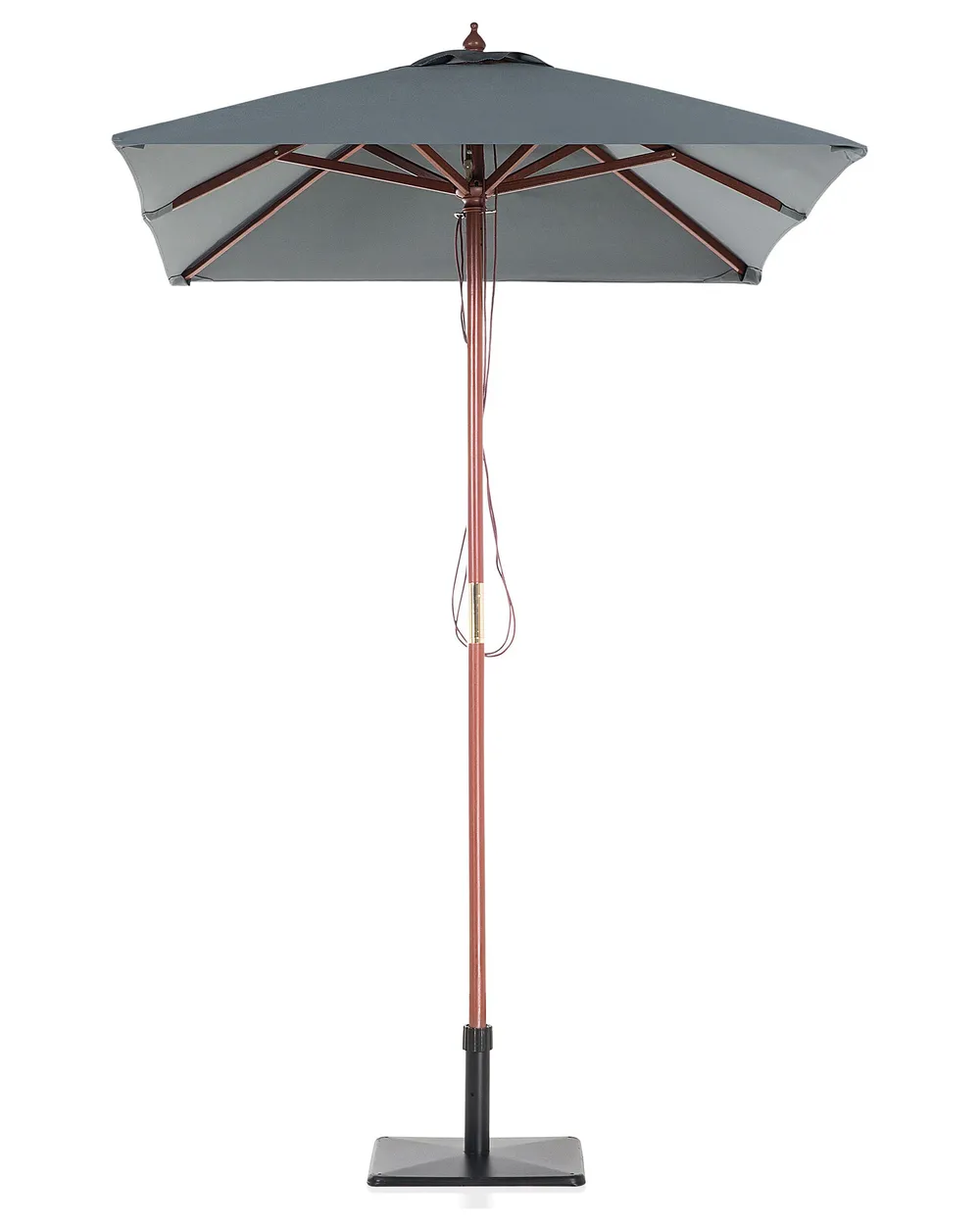 Parasol ogrodowy 195 cm FLAMENCO Ciemnoszary_690287