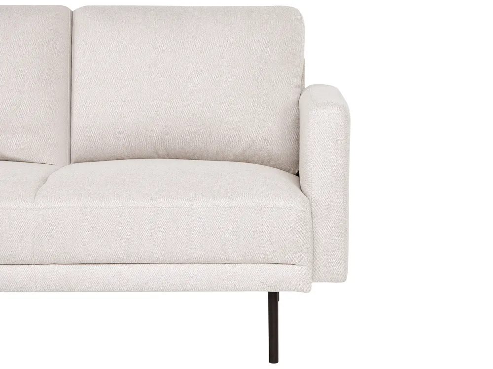 Divano angolare 2 posti BREDA Tessuto Beige chiaro Lato destro_1078062