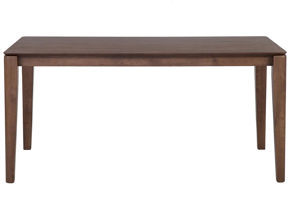 Dining Table LOTTIE Dark Walnut 160 cm 90 cm - Beliani.co.uk