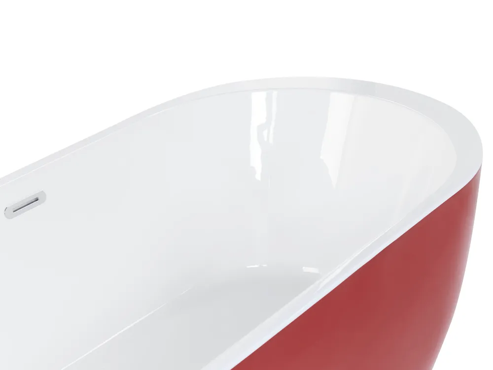 Vasca da bagno freestanding NEVIS 160 x 75 cm Rosso_828374
