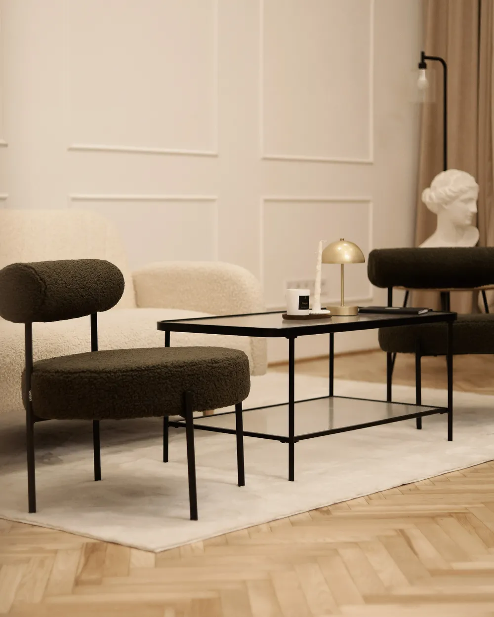 Coffee Table BLAIR Tempered Glass Black_982629