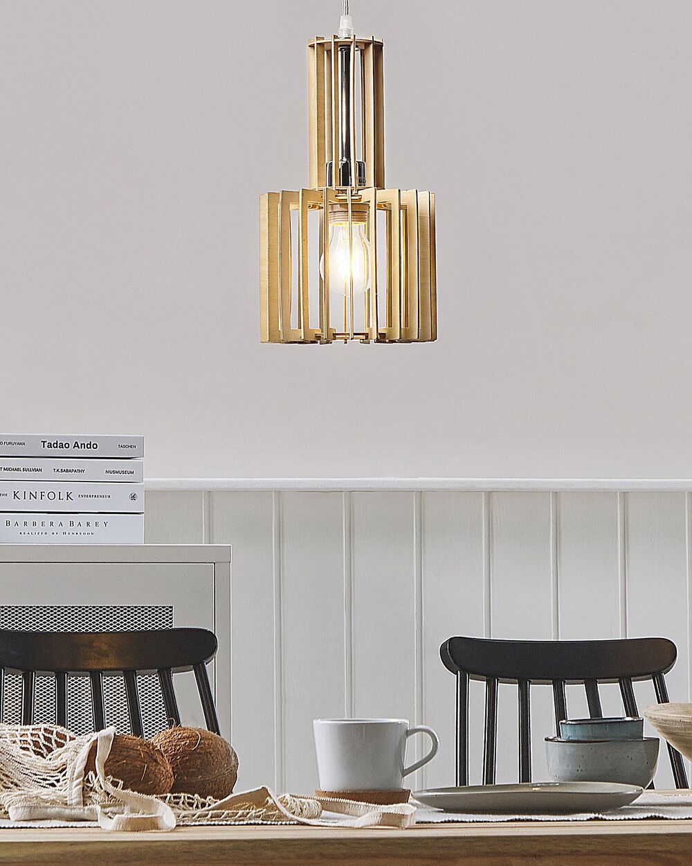 Lampe suspension NIARI Marron clair