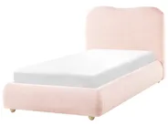 Ottoman Bed BLAGNAC Boucle Pink 90 x 200 cm (EU Single)_1026332