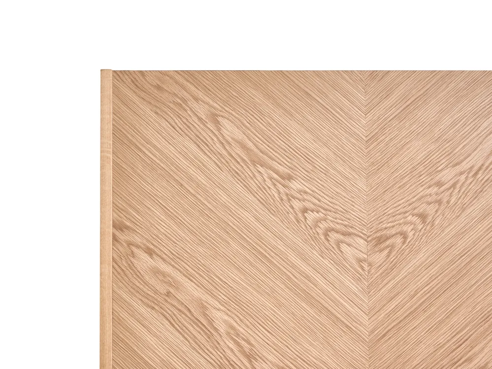 Bett mit Lattenrost WIZERNES 140 x 200 cm Helle Eiche_979990